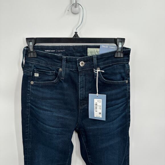 AG JEANS NWT Farrah Boot High Rise Jean in Vapor Wash in Soho // 24 x32 - Picture 6 of 13